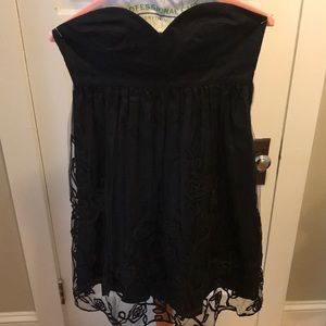 Helen wang black empire waist dress size 8